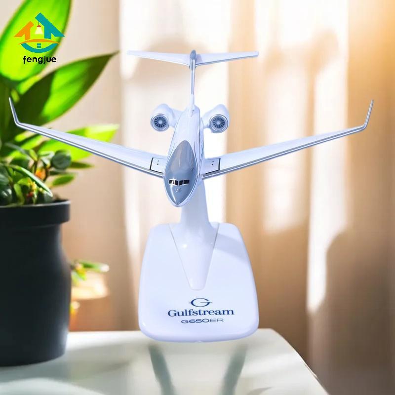 Fengjue 1PCS Gulfstream G650 เครื่องบิน Diecast 1/200 Scale เครื่องบินรุ่นเครื่องบิน G650ER เครื่องบ