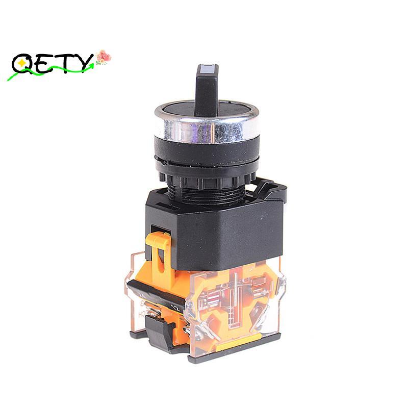 [qetyellow] 2 ตําแหน่งไม่มี NC สวิตช์เลือกบํารุงรักษา สวิตช์หมุน LA38-11X2 TH