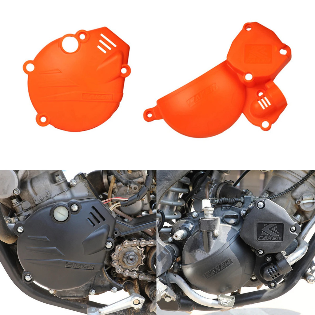 Motorcycle Clutch Cover-CC37/Ignition Cover-Cl41 Engine Protector Kit For HENGJIAN HJ250H-1 HJ250H-5