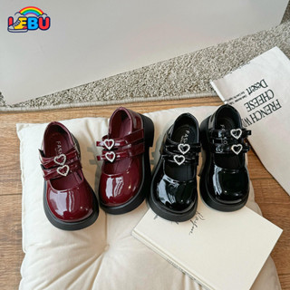 รองเท้าแมรี่Jane สไตล์เจ้าหญิง สำหรับเด็ก สีดำ สวมใส่ง่าย ออ…