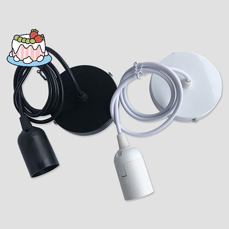 [Sep] E27 แขวนโคมไฟ 0.5/0.8/1/1.2/1.5/2M แขวนลวดโคมไฟเพดานฐานสําหรับครัวเรือนแขวนจี้โคมไฟระย้า [COD]