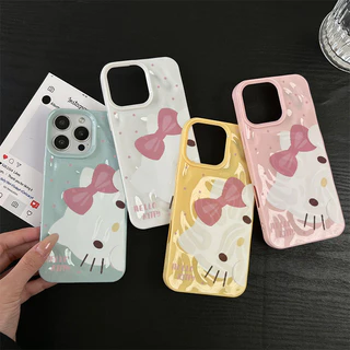 เคสไอโฟน 16 สำหรับ iPhone 13 15 11 12 14 Pro Max 8 15 14 16 7 Plus X XR XS Max ผลิตภัณฑ์ใหม่ เฮลโล คิตตี้ สุดน่ารัก