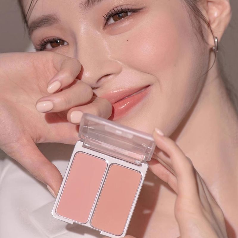 เกาหลีเกาหลี 2aN บลัชออนสองสีสีชมพู Tender Girl Group Expansion Blush สีม่วงสไตล์เกาหลีแต่งหน้า Matt