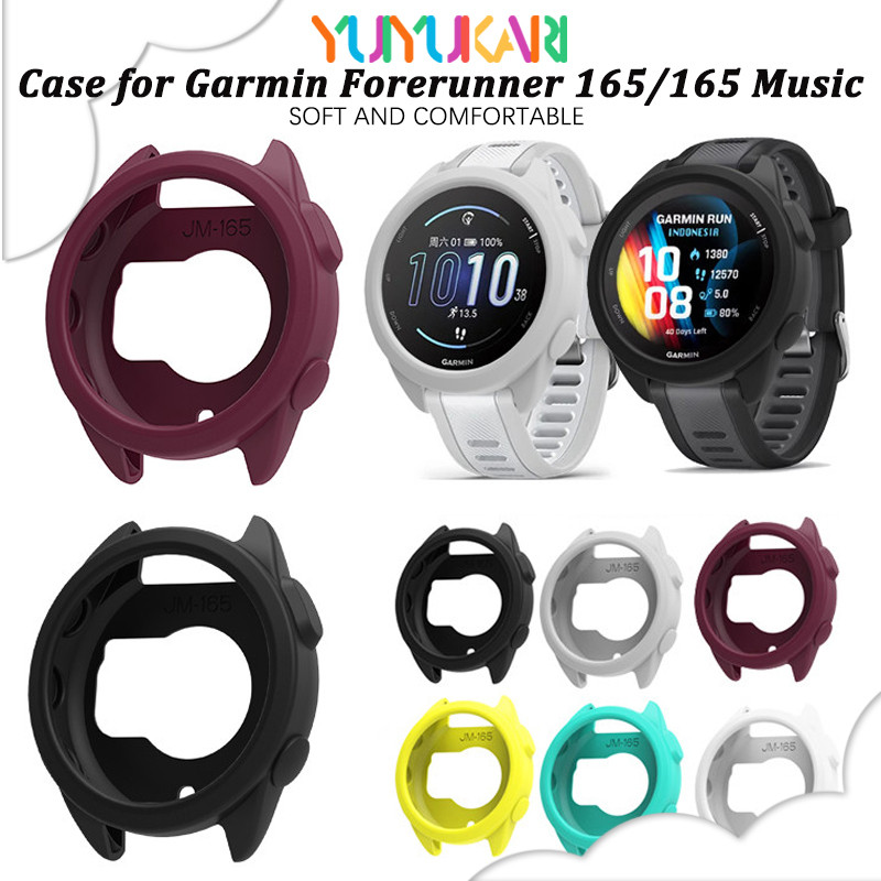 กรณียางกลวงป้องกัน Gores สำหรับ for Smartwatch Garmin Forerunner 165 / 165 Music ป้องกันหน้าจอซิลิโคนอ่อนนุ่ม