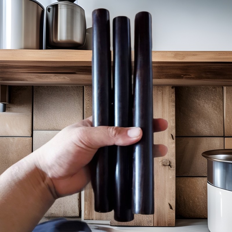 ไม้จันทน์สีม่วง Rolling Pin Ebony Face Pin Rush Face Shaft ไม้ไม้นวด Pin ไม้จันทน์ Face Pin LE3J