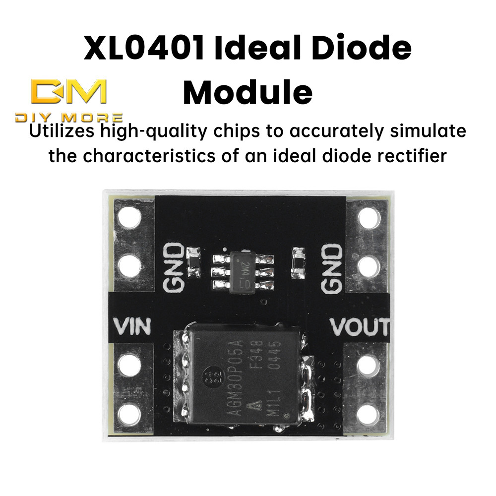 DIYMORE XL0401 3-26V 10A โมดูลไดโอดที่อุดมคติจําลองวงจรเรียงกระแสไดโอดในอุดมคติ