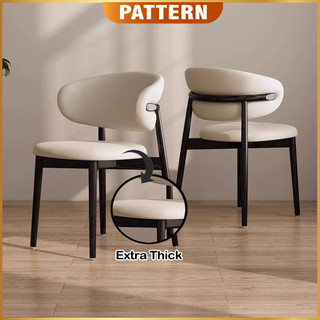 PATTERN Premium Luxury Pu Leather Dining Chair | Study Chair | Office Chair | Kerusi Makan
