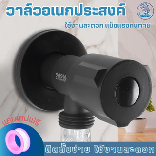 วาล์วลอย วาล์วผักบัวสีดำ สแตนเลส 304 แท้ ไม่ขึ้นสนิม (แถมเทปพันเกลียว)
