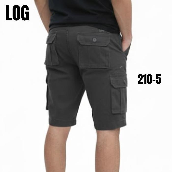กางเกงขาสั้นผู้ชาย ทรงคาร์โก้ LOG 7 สี - ผ้าไม่ยืด cotton Man Clothing (No.210) - รูปที่ 4