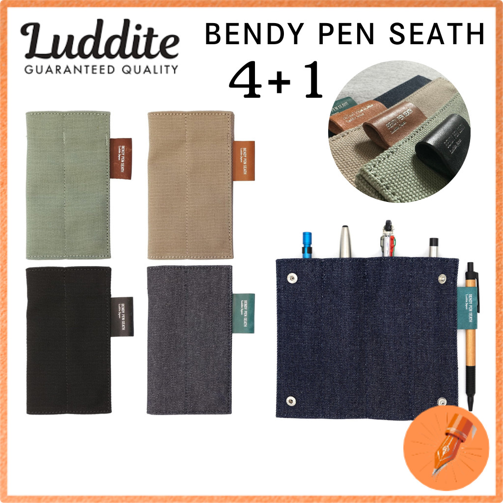 Luddite Canvas x MAYA Bendy Pen Case 4+1 LDHM-BNPS41
