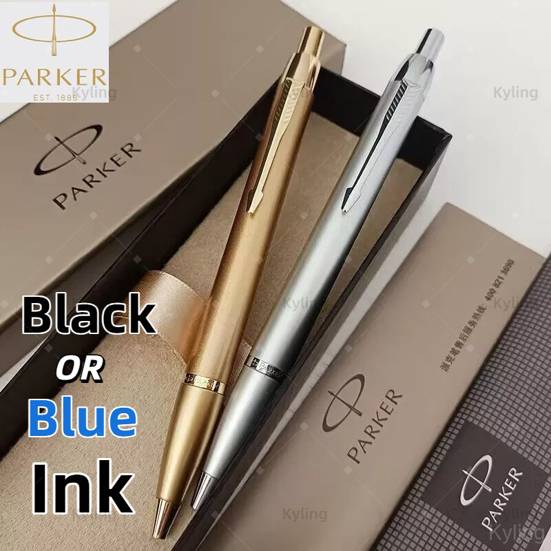 จัดส่งวันนี้แกะสลักฟรี+2รีฟิล+1กล่องของขวัญParker IM ปากกาลูกลื่นปากกาเจลที่กําหนดเองของขวัญปากกา 0.