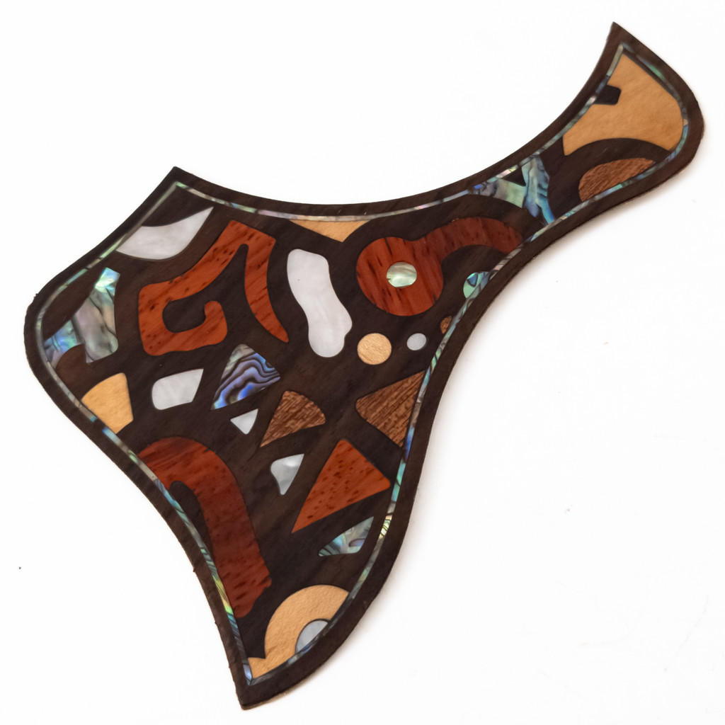 Taylor Acoustic Guitar Pickguard ไม้เนื้อแข็งฝัง Abalone Self Adhesive