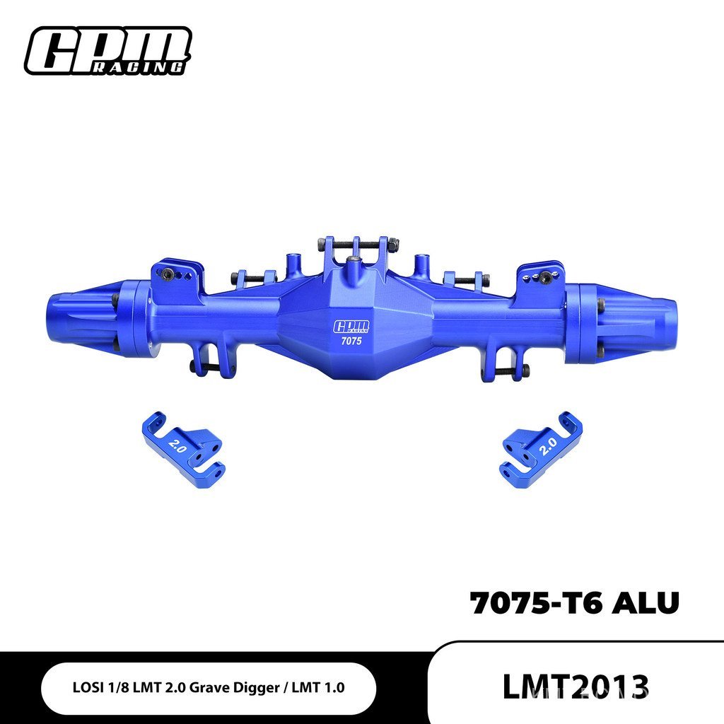 LOSI 1/8 LMT 1.0/2.0 Grave Digger อลูมิเนียม 7075 Quick Release เพลาล้อหลังแบริ่งขนาดใหญ่พิเศษ