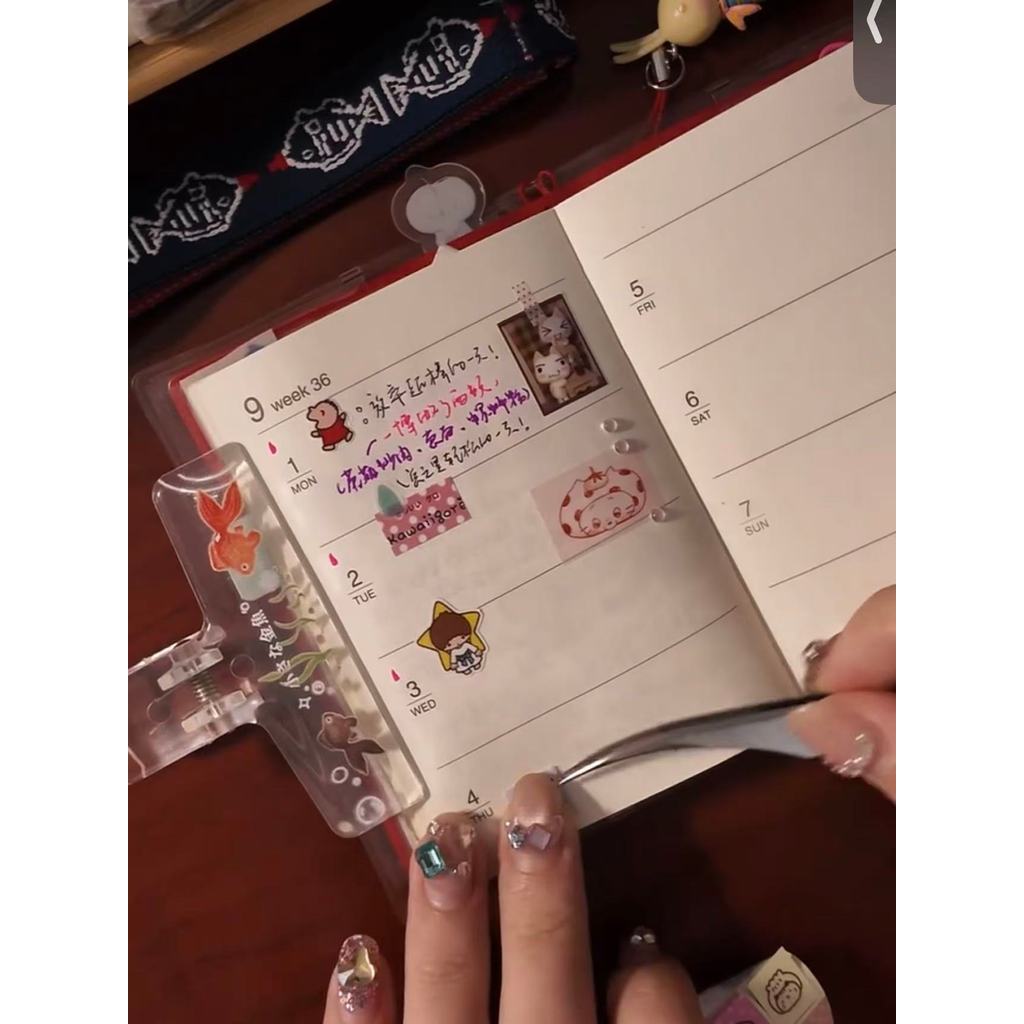 planner แพลนเนอร์ 2026 สไตล์ใหม่ 2026 A7 Muji สไตล์ mini Schedule Planner นักเรียนมูลค่าสูงแบบพกพา P