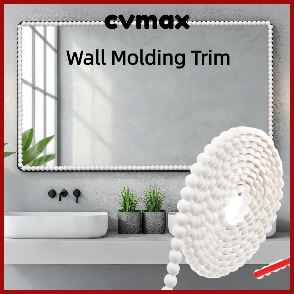CVMAX Wall Baseboard, 3 เมตร ขอบวอลเปเปอร์แบบติดเองได้ง่าย พลาสติก PVC สามารถทาสีได้ สำหรับตกแต่งผนังและเพดาน