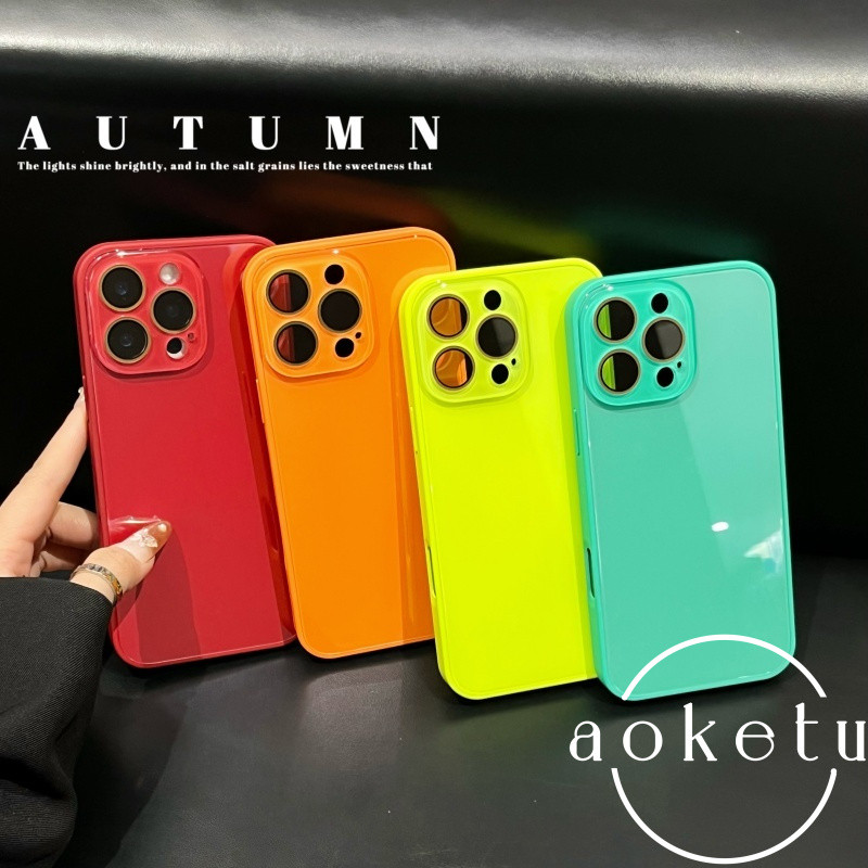 เคสโทรศัพท์กระจกน้ําแข็งหรูหราเหมาะสําหรับ ไอโฟน 11 12 13 14 15 16 17 มือโปร สูงสุด รวมทุกอย่างกระจกป้องกันซิลิโคนป้องกันการตกฝาครอ