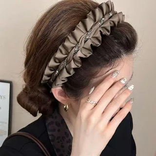 กระพริบเพชรแถบคาดศีรษะแบบกะโหลกศีรษะสูง สำหรับหญิง สวยงามและเหมาะสำหรับงาน.party.or.fashion