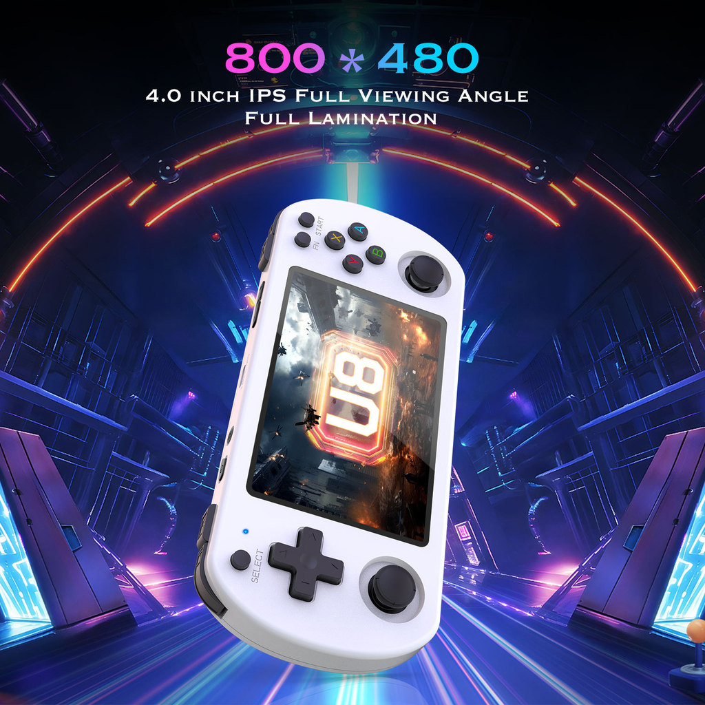 [รูปแบบใหม่] U8 คอนโซลเกมมือถือ Retro ขายร้อนเปิดแหล่ง Linux System เกมคอนโซล 4.0 HD IPS มือถือ