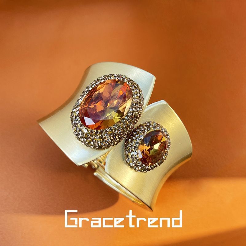 Grace Trend สร้อยข้อมือ Boho statement จากหินโกเมน Sudan ธรรมชาติ