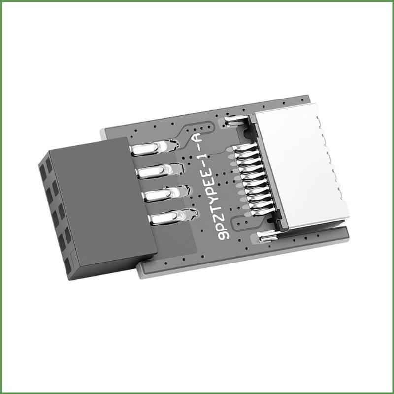 BON USB2 0 9Pin to Type E Header Adapter สําหรับเมนบอร์ดพร้อม Type E แผงด้านหน้าหญิง Mount to 9Pin H