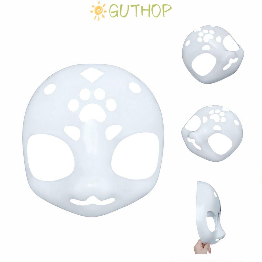 GUTHOP Kigurumi พลาสติก Fursuit Base หัวแมวดิบ สำหรับคอสเพลย์และเครื่องแต่งกาย