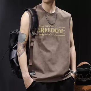 MNO.9 Tank B975 เสื้อกล้ามผู้ชาย ลายอักษร เสื้อออกกำลังกาย ผ้านุ่ม ระบายอากาศได้ดี แฟชั่นชาย เสื้อแขนกุด บางเบาใส่สบาย