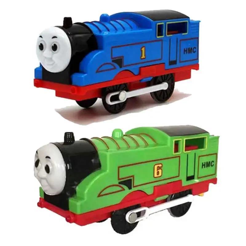 Thomas and friends Percy Thomas รถไฟพลาสติก โมเดลไฟฟ้า ของเล่นเพื่อการศึกษาสําหรับเด็ก