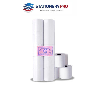 กระดาษบวกเลข กระดาษ ขนาด 57 x 54 มม. หนา 60 แกรม กระดาษใบเสร็จ สำหรับเครื่องคิดเลข (10 ม้วน / แพ็ค )