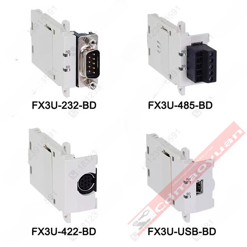 บอร์ดขยายการสื่อสาร Mitsubishi FX3U FX3U-232-BD FX3U-485-BD FX3U-422-BD FX3U-CNV-BD FX3U-USB-BD