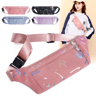 BM-shop :new-กระเป๋าคาดเอวผ้าแคนวาส ปรับสายได้ 2 ช่องซิป ใส่โทรศัพท์ได้ทุกรุ่นค่ะ