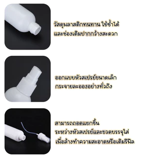 PACPAC ขวดสเปรย์แอลกอฮอล์ ขวดสเปรย์​ ขวดพลาสติก​ สีขาวทึบ PG1