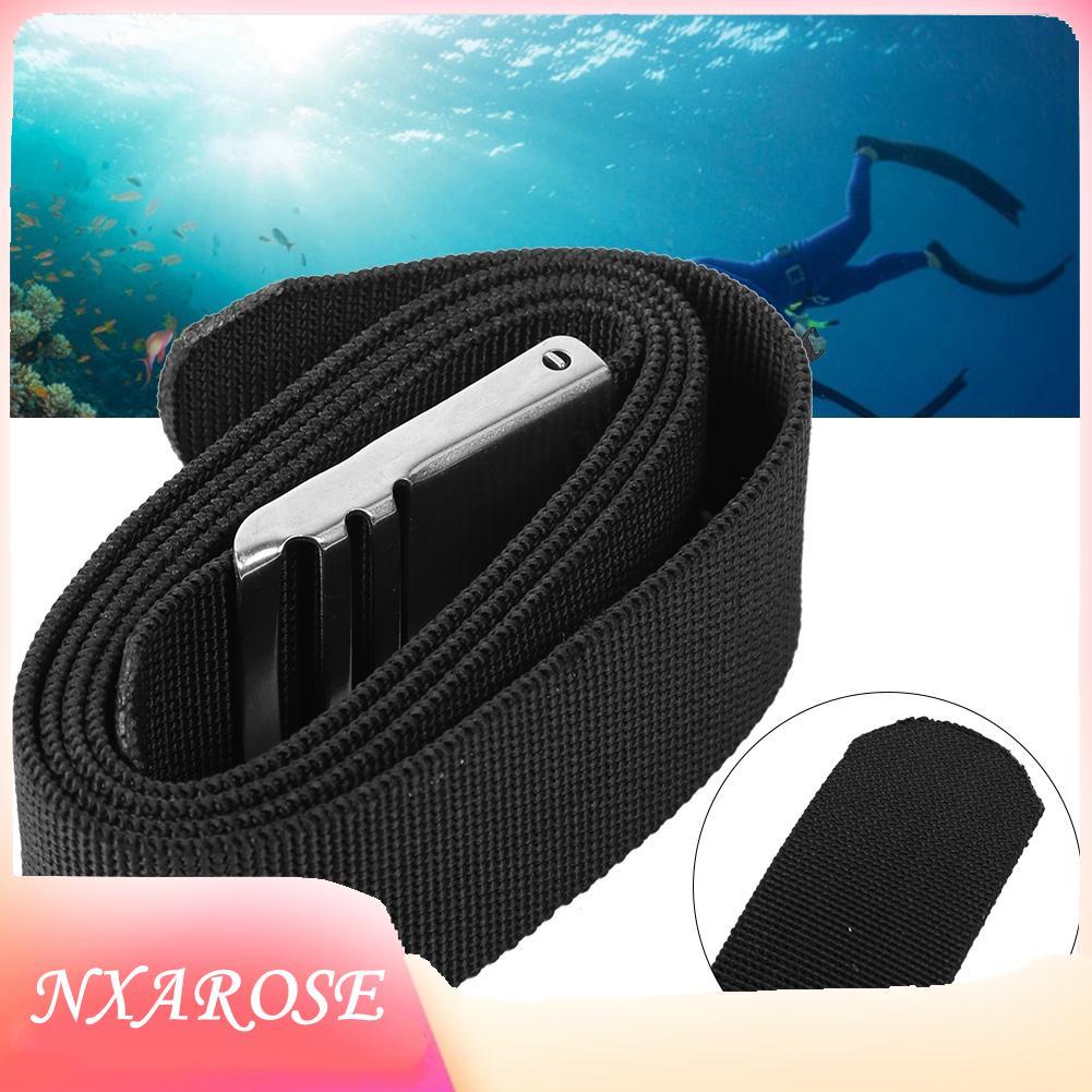 Nxarose เข็มขัดนิรภัยสำหรับดำน้ำลึก Nxarose พร้อมหัวเข็มขัดสแตนเลสแบบปลดเร็ว