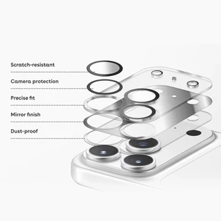 MIRROR CAMERA LENS PROTECTOR กระจกนิรภัยสําหรับ iPhone 17Pro Max 17 ฟิล์มกันรอยหน้าจอ