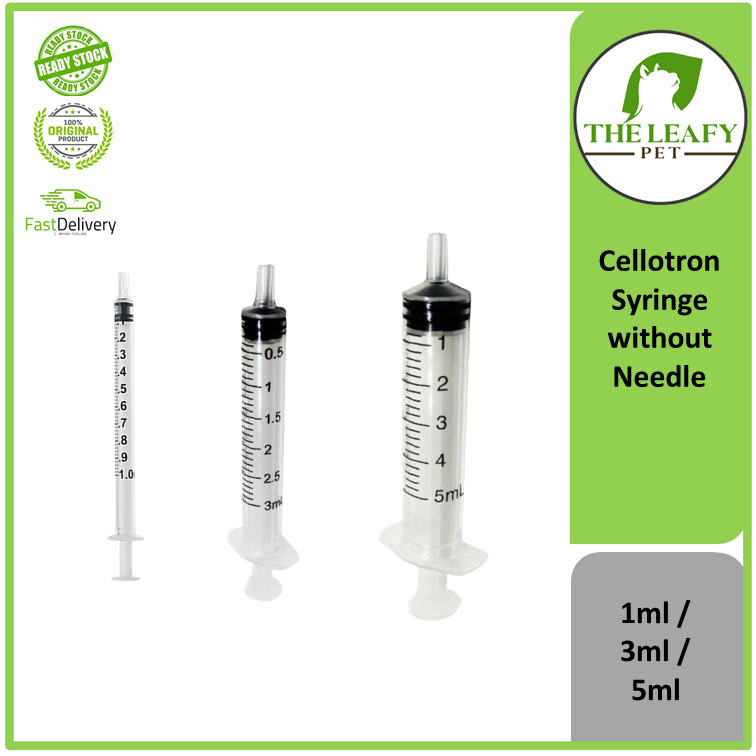 Syringe Without Needle ( Clear ) - 1ml / 3ml / 5ml