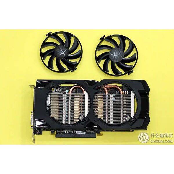 [Radiator] XFX Message View RX470 478 480 570 580 Black Wolf Evolution Version Round Frame Copper Co