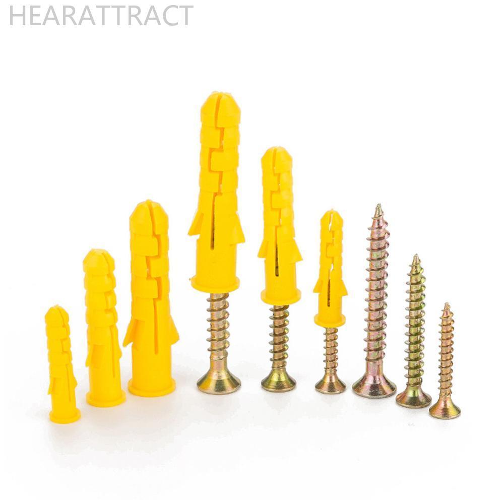 HEARATTRACT ขยายหลอด Wall Plug ชุด M6/8/10 มม.หลายขนาดสกรู Anchor ชุดไนลอน Drywall Anchors พร้อมสกรู
