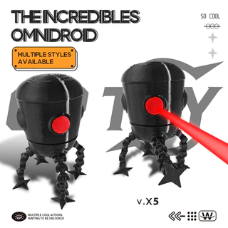 [หุ่นยนต์รอบด้าน] The Incredibles Animation Peripheral Articulated All-Round Robot Figure Toy