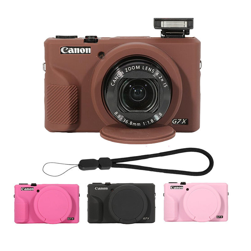 สําหรับ Canon G7XIII G7X3 ซิลิโคนกล้องฝาครอบป้องกันสําหรับ Canon PowerShot G7X Mark 3 อุปกรณ์เสริม
