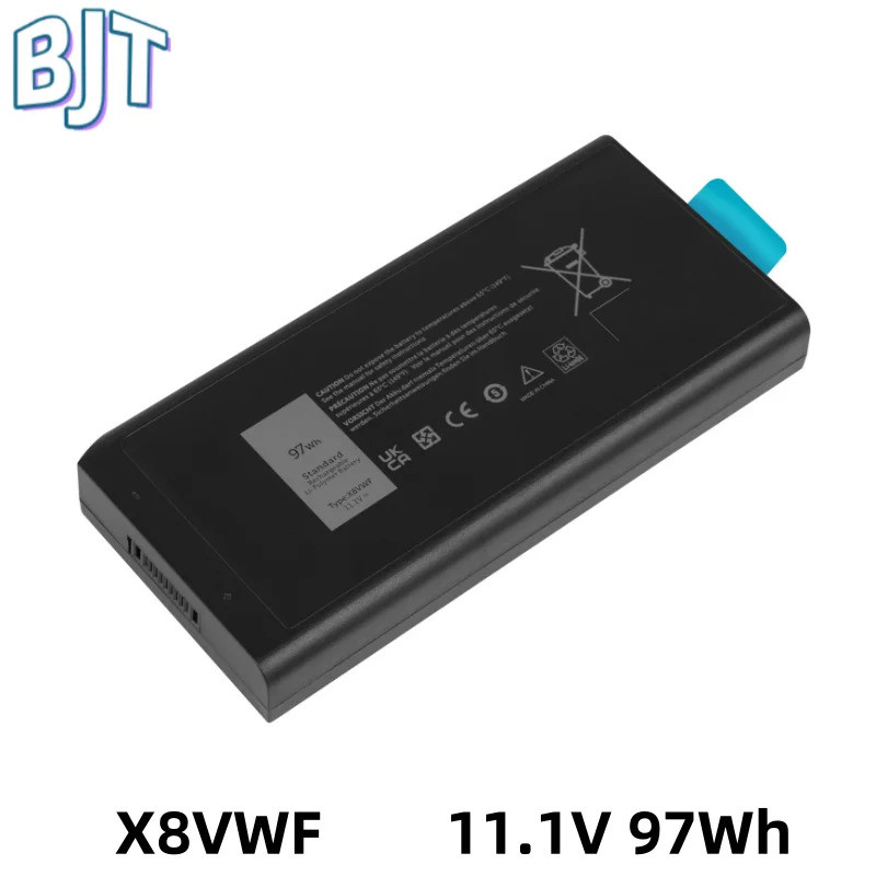 New 11.1V 97Wh X8VWF Laptop Battery for Dell Latitude 14 Rugged 5414 5404 7414 7404 VCWGN 453-BBBE 4