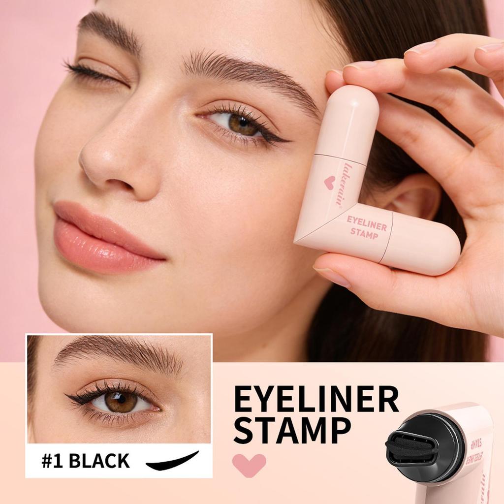 Eye Liner แสตมป์ปากกา Double-Ended แต่งหน้าดินสอ Smudge-Proof Eye Liner แสตมป์พับ Eye Liner แสตมป์ n