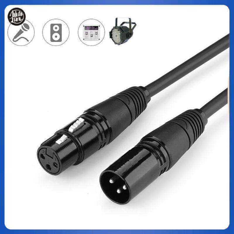 WL| DMX 3-PIN DMX512 ชายกับหญิงสาย LED PAR ไฟเวที DMX สัญญาณ Dj อุปกรณ์ DMX512 สัญญาณสาย Xlr Connect