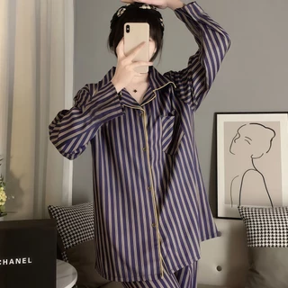 PILLOW TALK พร้องส่ง🚚 ชุดนอนแขนยาวขายาว ชุดนอนแฟชั่น ชุดนอนผู้หญิง 🕶💸 มีหลายไซส์ อก 32-42 นิ้ว W038