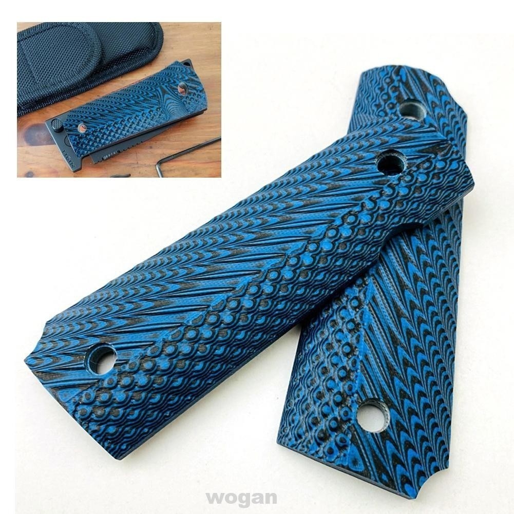 Anti Slip DIY Handle G10 ใช้งานง่ายทนทาน Hand Grip Patch สําหรับ 1911 รุ่น