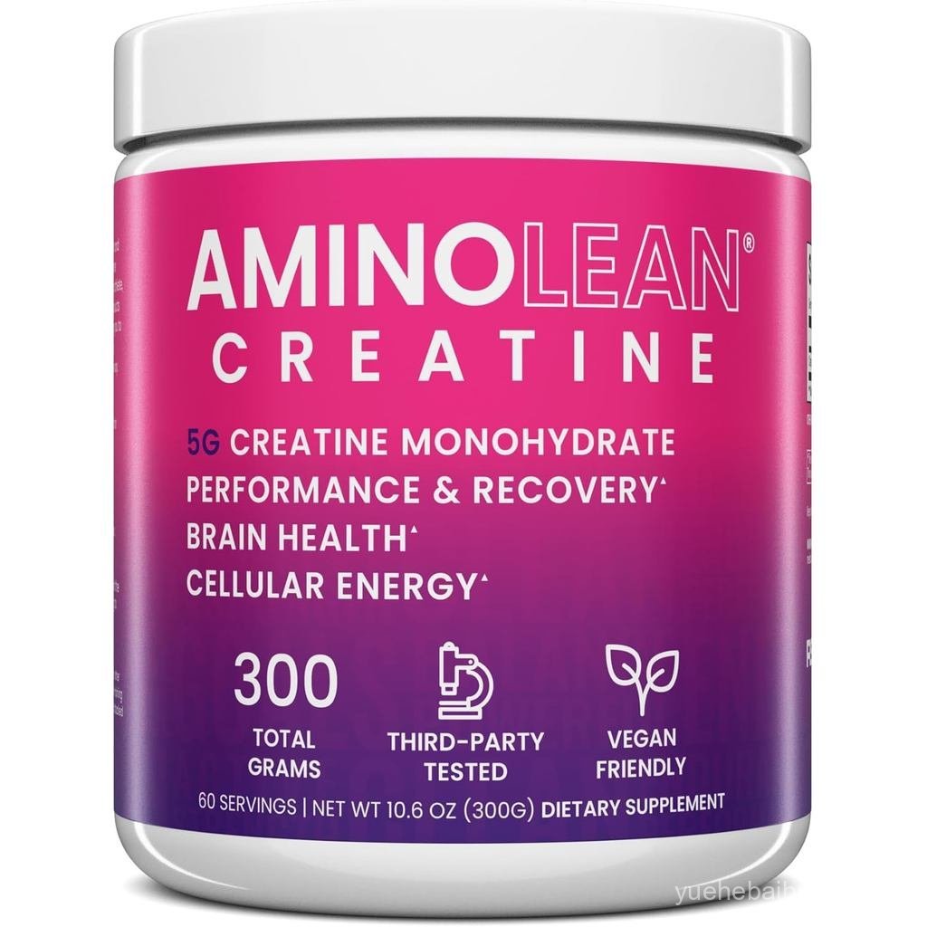 AminoLean Creatine สําหรับผู้หญิงและผู้ชาย Micronized Creatine Monohydrate Powder สําหรับกล้ามเนื้อ 