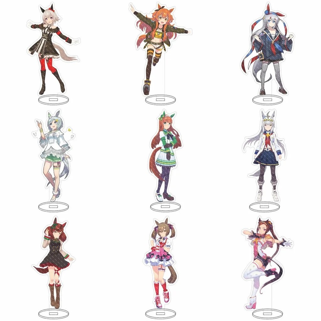 Standee Uma Musume Pretty Derby อะคริลิค micha รุ่นตัวอักษร Oguri Cap Seiun Sky Tamamo Cross รูปอะนิ