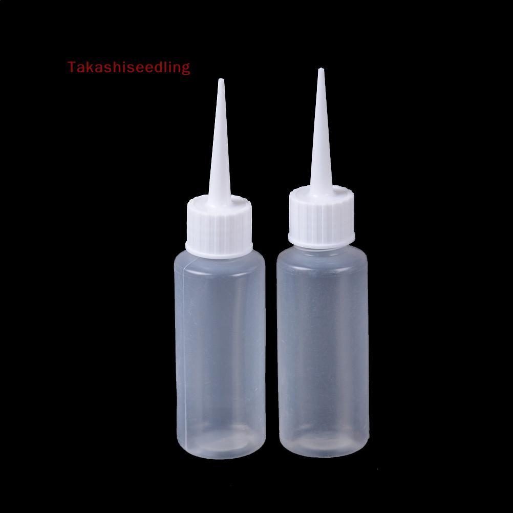 (Takashiseedling) 2 ชิ้น 50 มิลลิลิตร Dropper Squeezable Liquid ขวดพลาสติก Drop ขวด Needle2 ชิ้น Dro