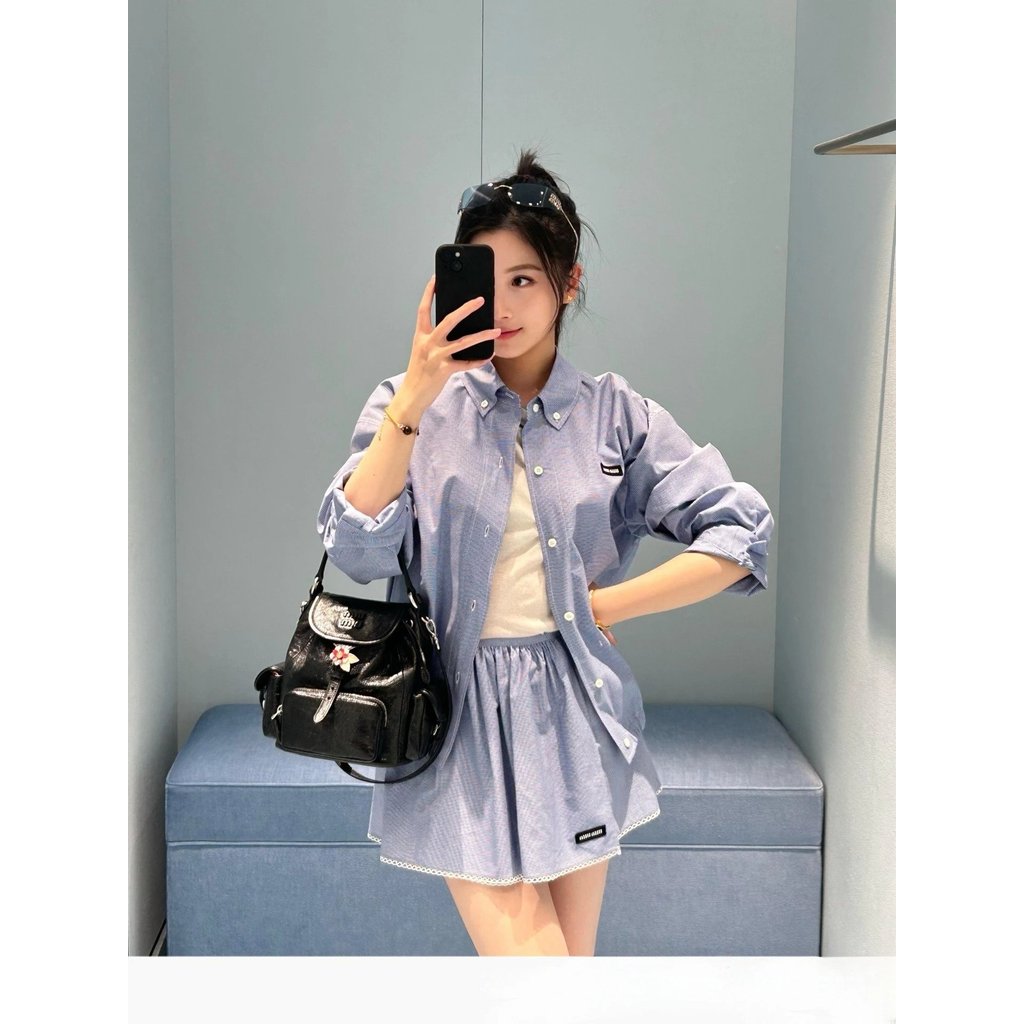 เสื้อแจ็คเก็ตทรงเรียบสำหรับหน้าหนาว แท้จากแบรนด์ Miumi