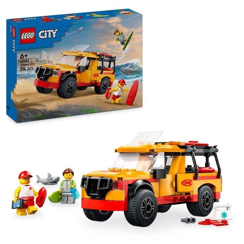 Lego Building Blocks City Set Series 60453 Beach Rescue Vehicle Boy Educational Assembling Toys ของข
