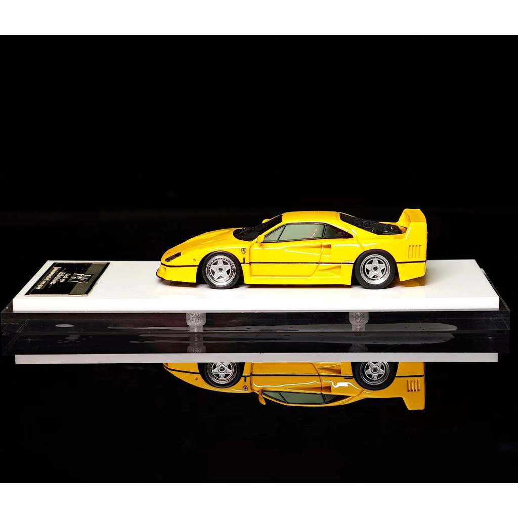 SCM MY 1/64 Ferrari F40 Yellow Limited 199 199/199 หมายเลขหาง #Ferrari/เฟอร์รารี #模型 #汽车模型 พี ปล: ฉั