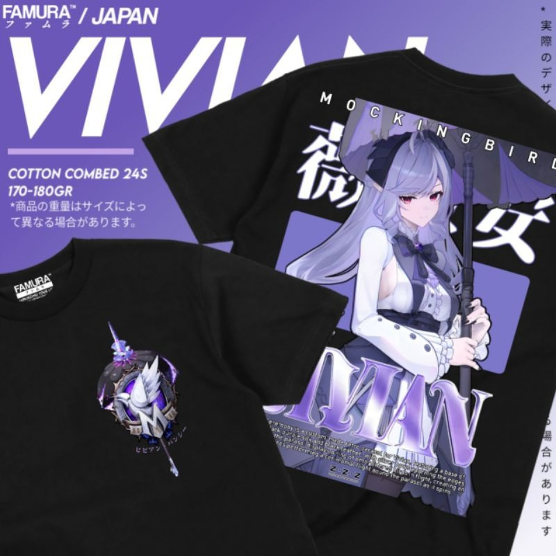 Magic House Store / เสื้อยืดอะนิเมะ เสื้อเกม Vivian ZZZ - Zenless Zone Zero
